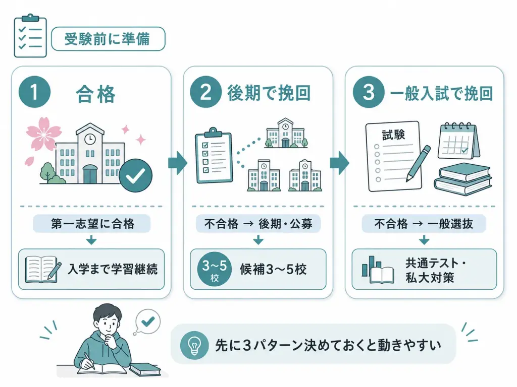 受験前に3パターン準備する重要性
