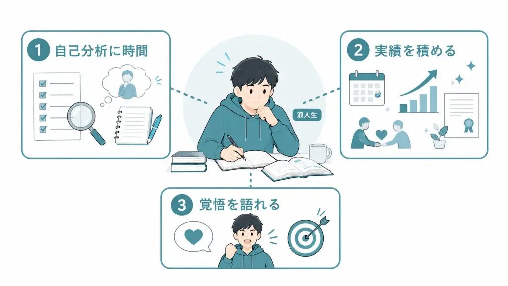 浪人生が総合型選抜に挑むうえで知っておきたい3つのポイント
