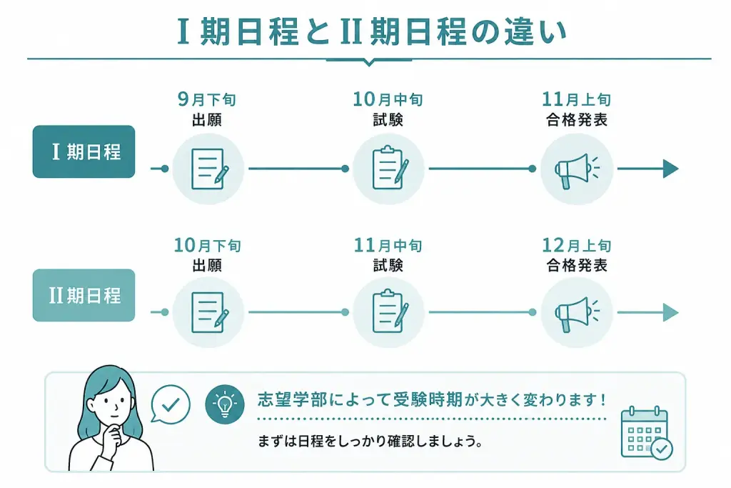 松山大学のI期日程とII期日程の違い