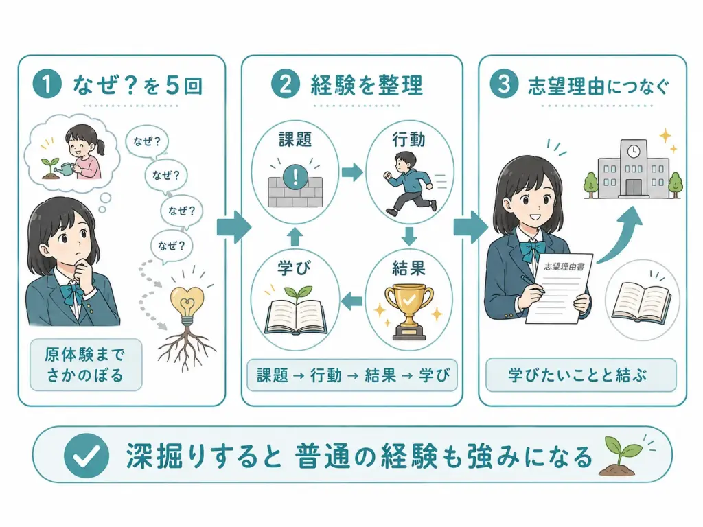 ありふれた経験を実績に変える深掘り手順