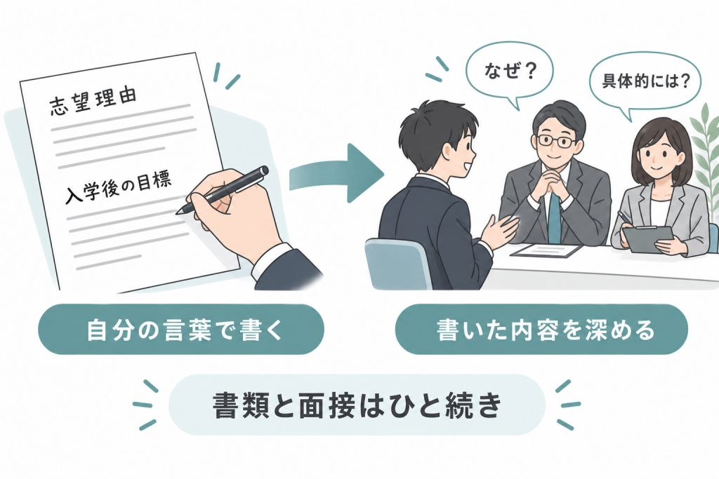 志望理由書と面接で見られていること